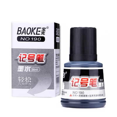 NO190 36ml Oil Based Ink Permanent Marker Ink