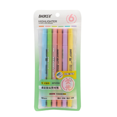 MP4908 6 Color Dual Tip Highlighter