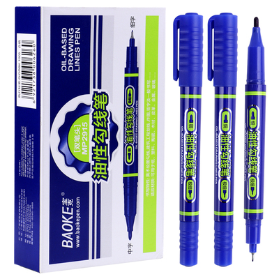 MP2915 Oil Based Ink Dual Tip Permanent Marker