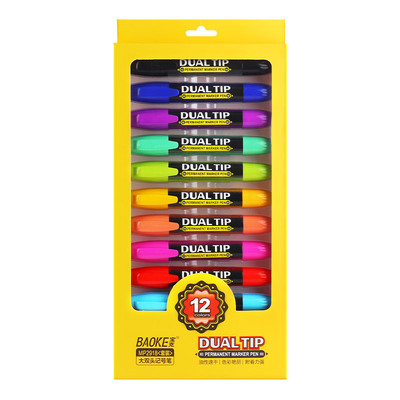 MP2918-12 Color Set Dual Tip Permanent Marker