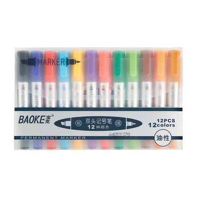 MP210-12 Color Set Dual Tip Permanent Marker