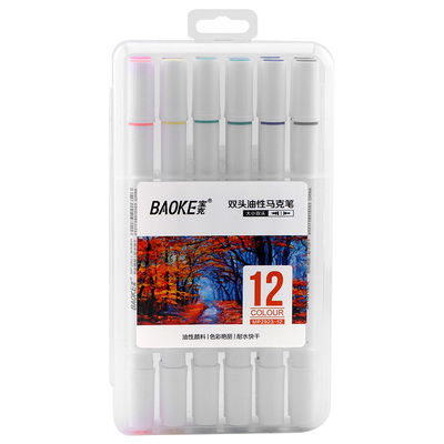 MP2923-12 Color Set Oil Based Ink Art Marker